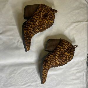 Animal Print Booties
